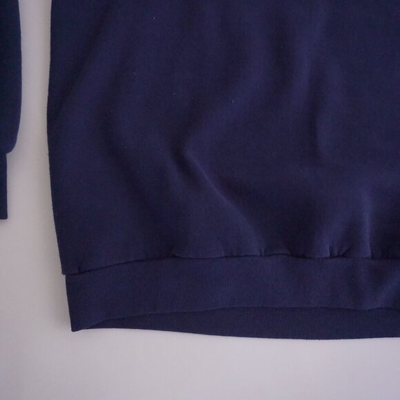 Vintage '90s Jerzees Navy On Location North Carolina Cotton Crewneck Sweater XL - Picture 6 of 9